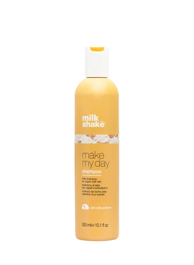 Milk Shake Make My Day Shampoo with Milk Proteins & Fruit Extracts – Nourishing Daily Hair Care with Goji Berries, Strawberry & Raspberry – Soft, Shiny, Manageable Hair with Sweet Vanilla Fragrance, 300ml - Image 1