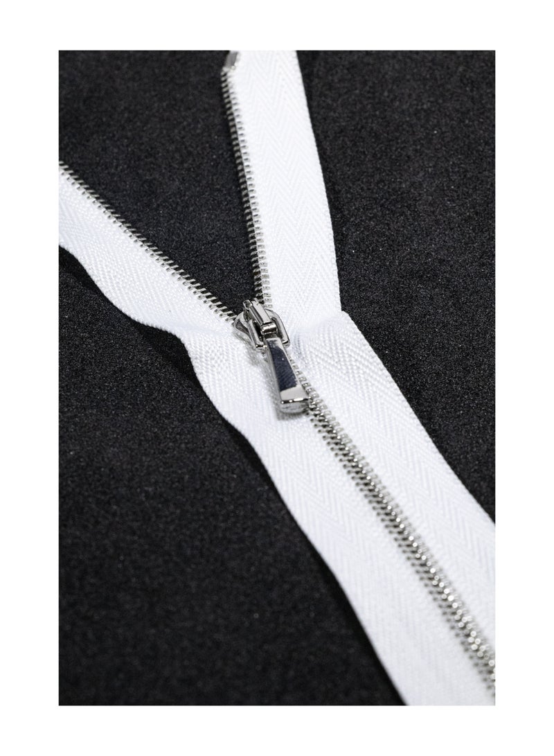 Premium No.1 80cm Open-End Metal Zippers – Heavy-Duty 2-Pack for Jackets, Coats & Crafting Projects (White+Silver) - Image 4
