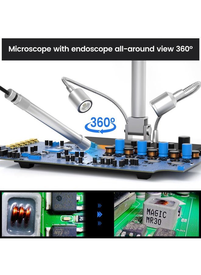 Andonstar AD409 Pro HDMI Digital Microscope with Endoscope, 10.1 inch LCD Screen Soldering Microscope, 300X USB Electronic Camera for PCB Soldering, Windows PC Compatible - Image 5