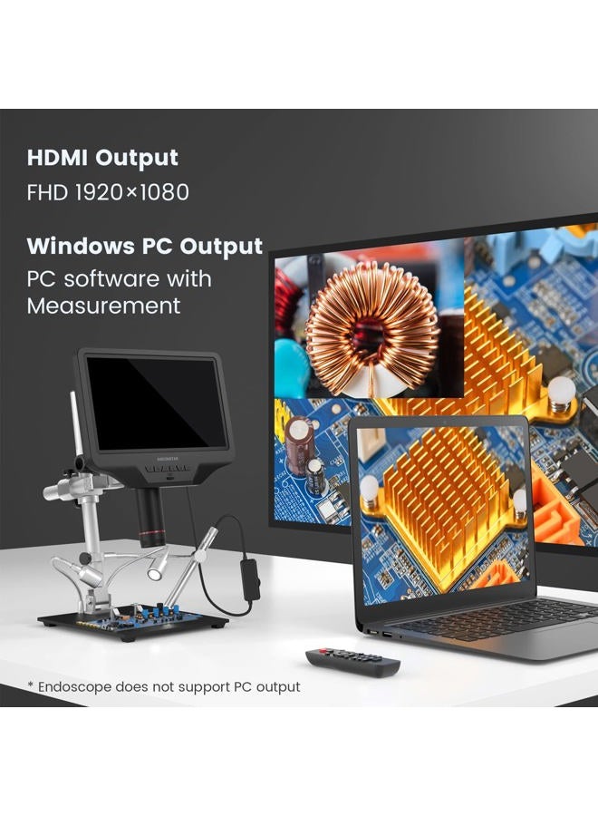 Andonstar AD409 Pro HDMI Digital Microscope with Endoscope, 10.1 inch LCD Screen Soldering Microscope, 300X USB Electronic Camera for PCB Soldering, Windows PC Compatible - Image 4
