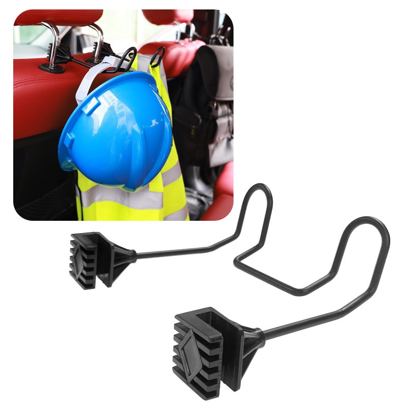 GODLIY Hard Hat Holder for Truck Seat - Work Truck Accessories for Hard Hat & Safety Vest,Car Back Seat Headrest Hooks for Men (1 PCS) - Image 1
