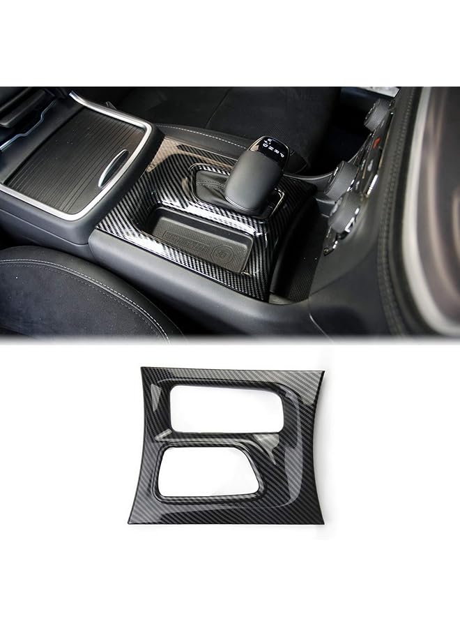 crosselec لوحة تحكم مركزية لناقل الحركة من ألياف الكربون مناسبة لسيارة دودج تشارجر 2015+ (أسود) - Image 1