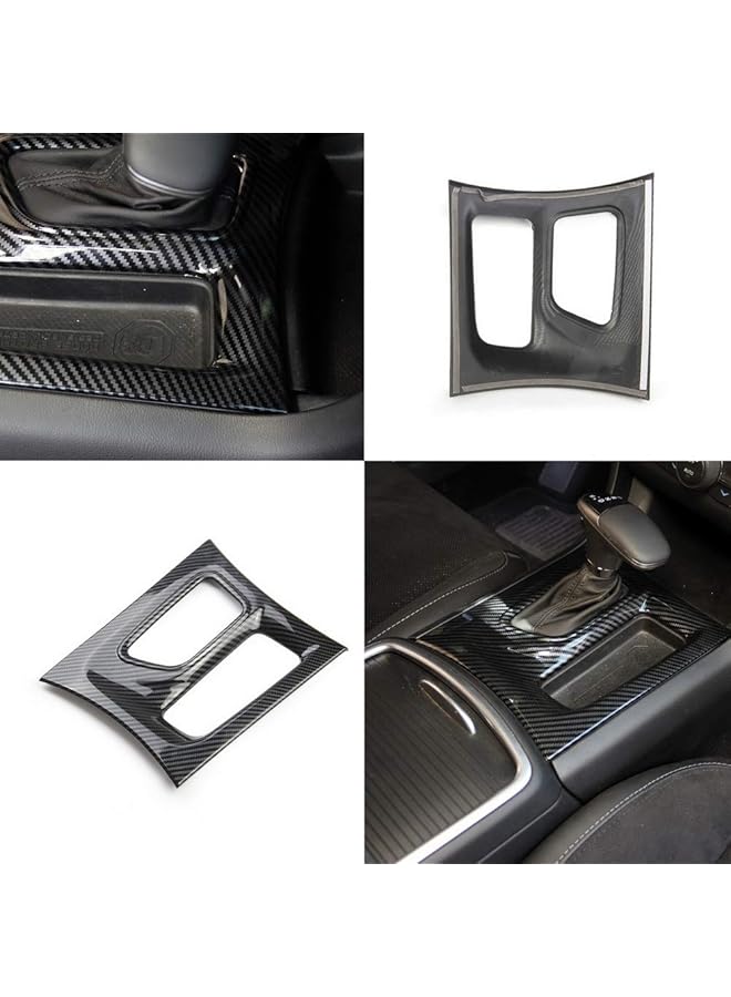 crosselec لوحة تحكم مركزية لناقل الحركة من ألياف الكربون مناسبة لسيارة دودج تشارجر 2015+ (أسود) - Image 4