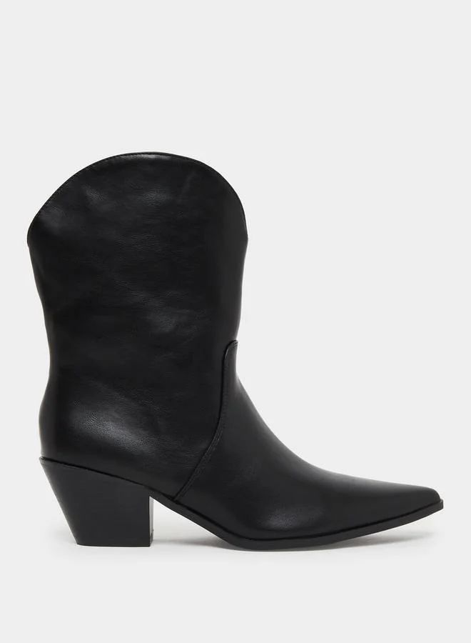 Black Western Ankle Boots