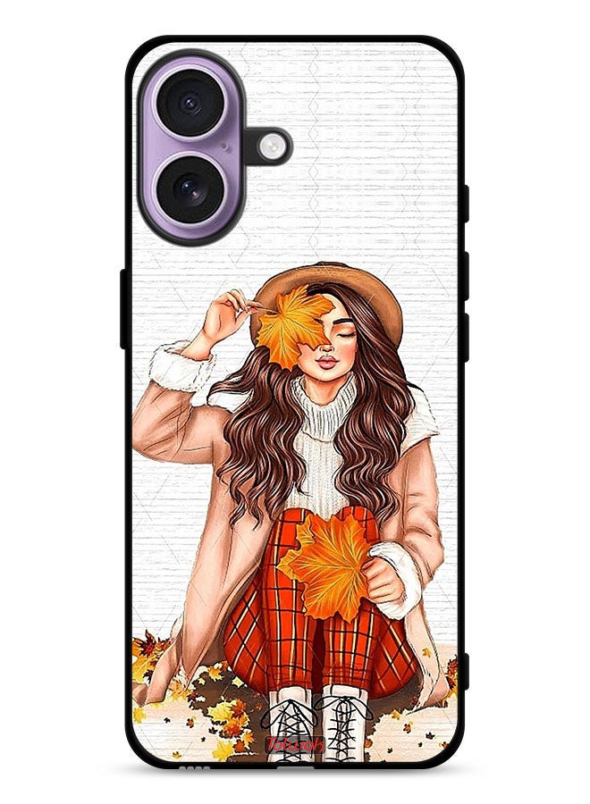 Tolwak Apple iPhone 17 Protective Case Cover Holding Autumn Leaves Art - Image 1