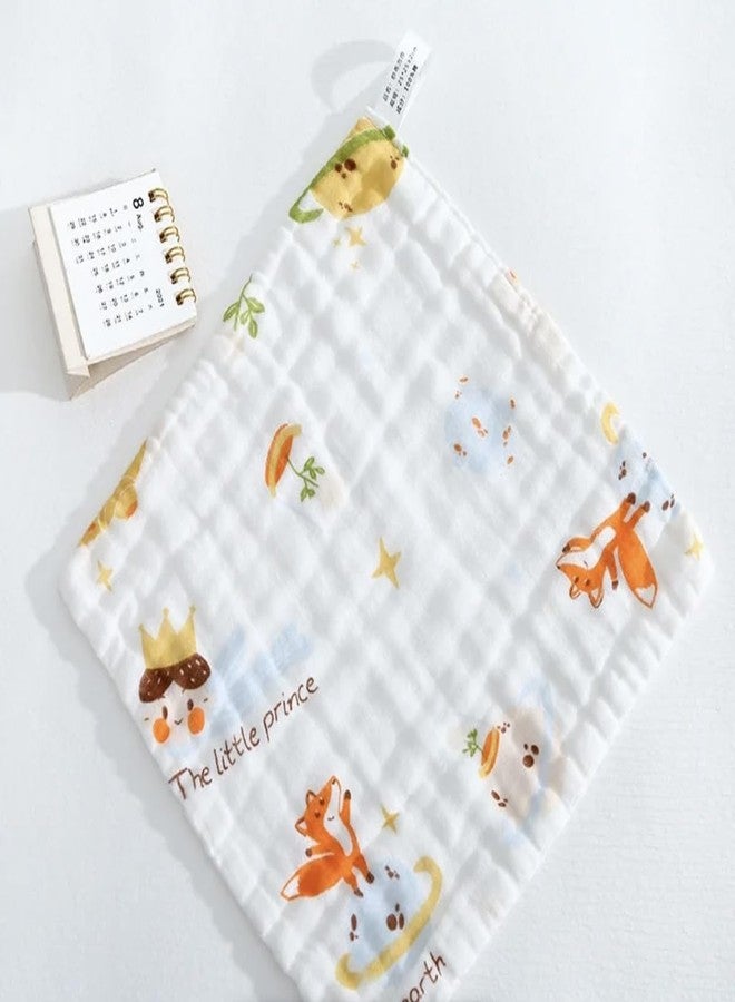 heartbury Baby Super Soft Absorbent Muslin 6 Layer 100% Organic Wash Towel- 100X100 cm - (0-3 Years) (30 * 30 Face Towel) 5psc - Image 5