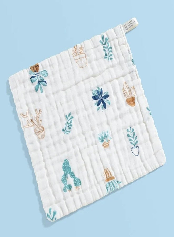 heartbury Baby Super Soft Absorbent Muslin 6 Layer 100% Organic Wash Towel- 100X100 cm - (0-3 Years) (30 * 30 Face Towel) 5psc - Image 4