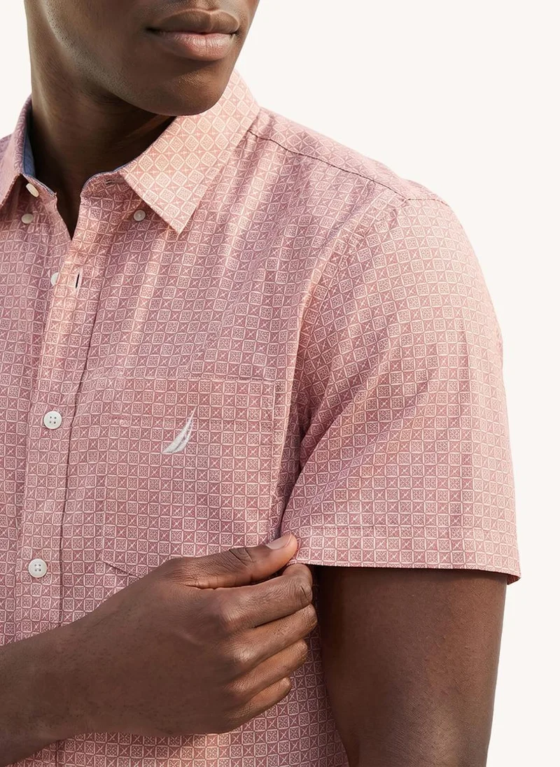 NAUTICA Men's Short Sleeve Tencel Shirt