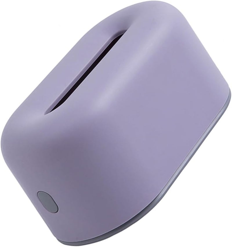 غطاء صندوق المناديل الأرجواني المنظم لغرفة المعيشة والمطبخ وغرفة النوم والمكتب - Image 2