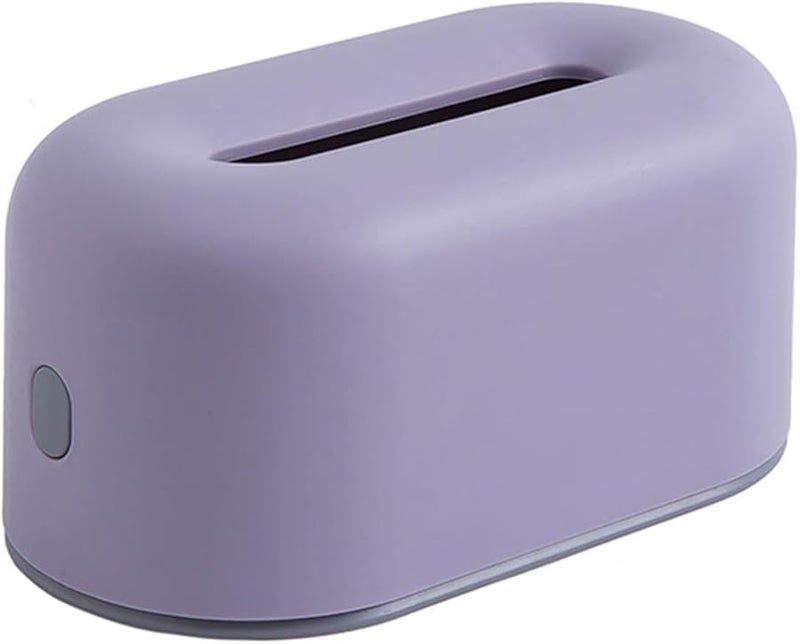 غطاء صندوق المناديل الأرجواني المنظم لغرفة المعيشة والمطبخ وغرفة النوم والمكتب - Image 4