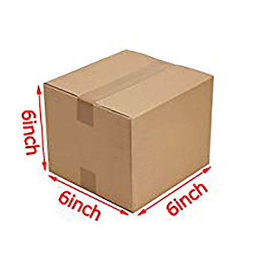 Pantryware Essentials 10 Small Moving Boxes 6x6x6 Corrugated Packing Cardboard Boxes - 10 pack - Image 2