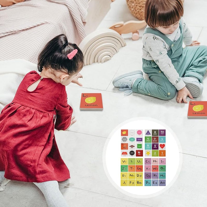 بطاقات تعليمية للأحرف والأرقام والأشكال للتعليم المبكر في مرحلة ما قبل المدرسة والتعليم المنزلي - Image 3