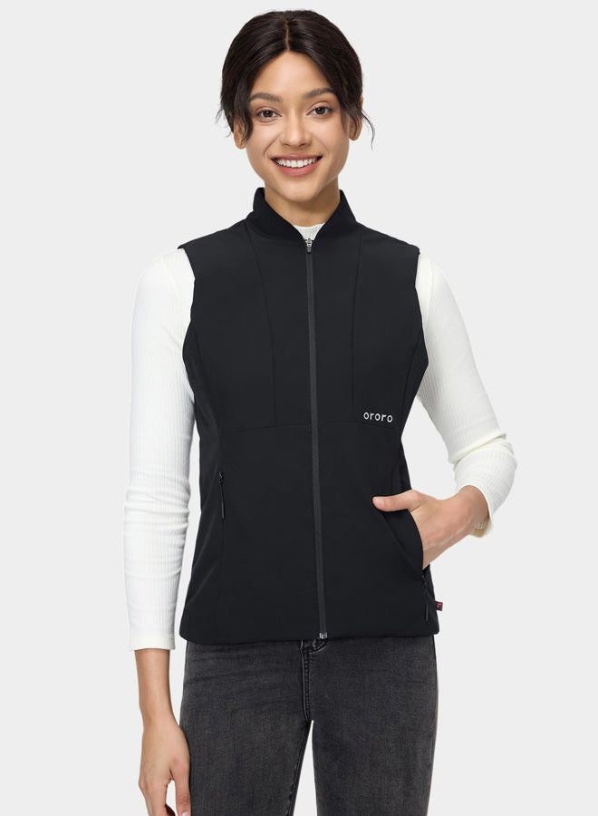 ORORO Women's Heated Vest with PrimaLoft Insulation, Heated Golf Vest for Sport Outdoors (Black,L) - Image 2