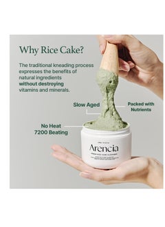 arencia Korean Rice Mochi Face Cleanser - Face Mask, Foaming Cleanser, Gentle Scrub All in One - Deep Cleansing, Moisturizing, Pore Minimizing, Removing Blackhead- with Rice Water & Green Tea, Mugwort  - Image 3