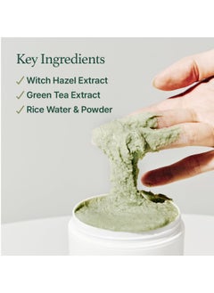 arencia Korean Rice Mochi Face Cleanser - Face Mask, Foaming Cleanser, Gentle Scrub All in One - Deep Cleansing, Moisturizing, Pore Minimizing, Removing Blackhead- with Rice Water & Green Tea, Mugwort  - Image 4