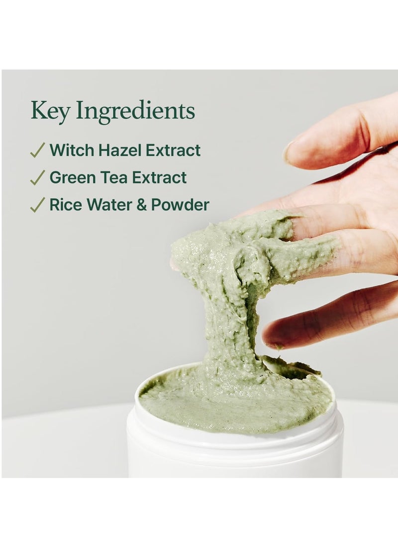 arencia - Korean Rice Mochi Face Cleanser - Face Mask, Foaming Cleanser, Gentle Scrub All in One - Deep Cleansing, Moisturizing, Pore Minimizing, Removing Blackhead- with Rice Water & Green Tea, Mugwort - Image 1