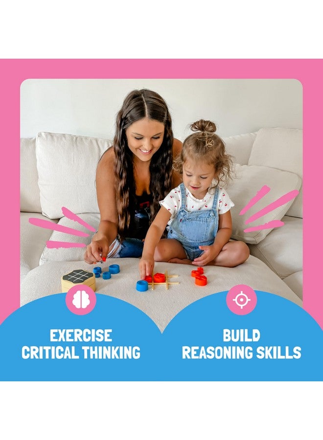 GiiKER Tic Tac Toe Bolt Game, Original 3-in-1 Handheld Puzzle Game Console, Portable Travel Games for Car Ride, Board Games for Kids and Adults, Birthday Gifts Easter Basket Stuffers for Ages 3+ - Image 4