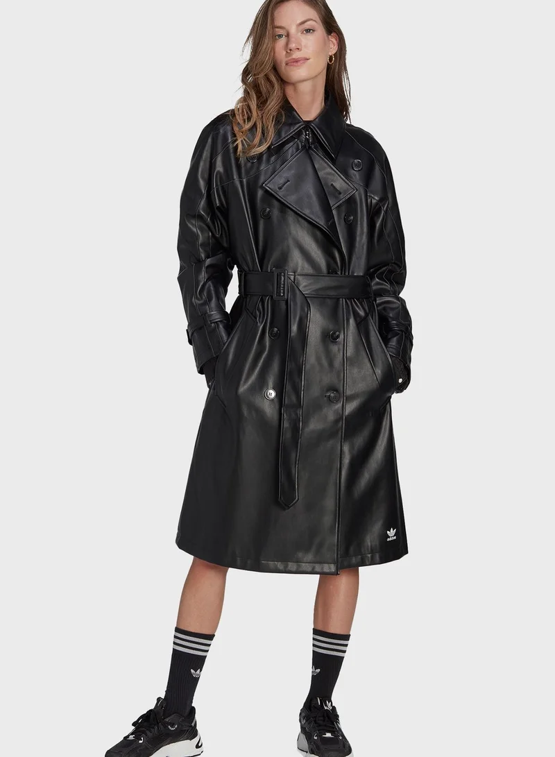 adidas Originals Faux Trench Coat