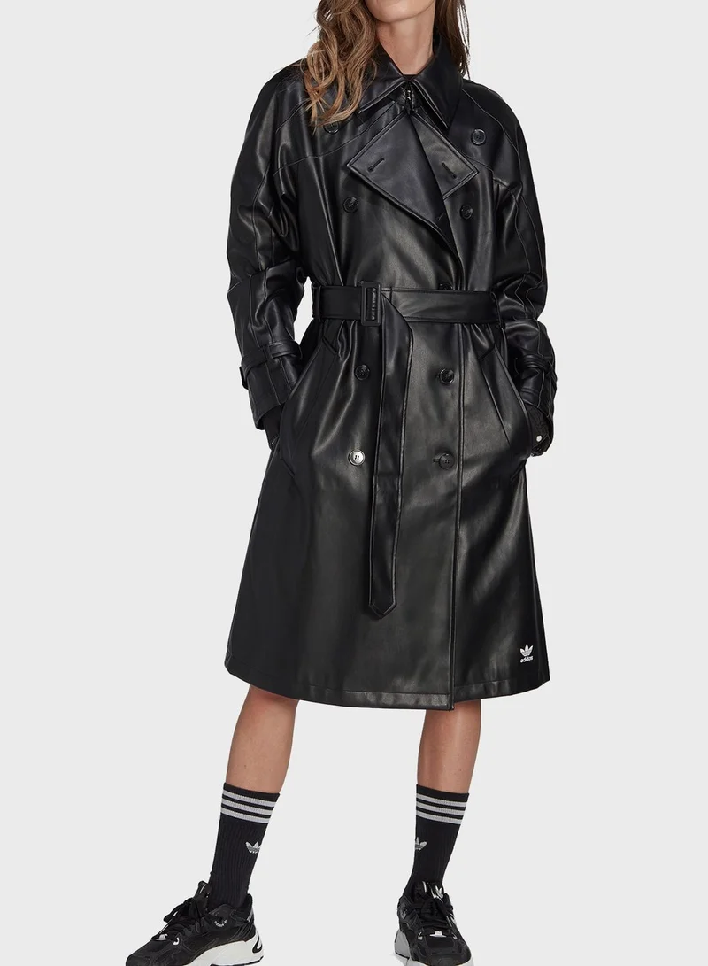 adidas Originals Faux Trench Coat