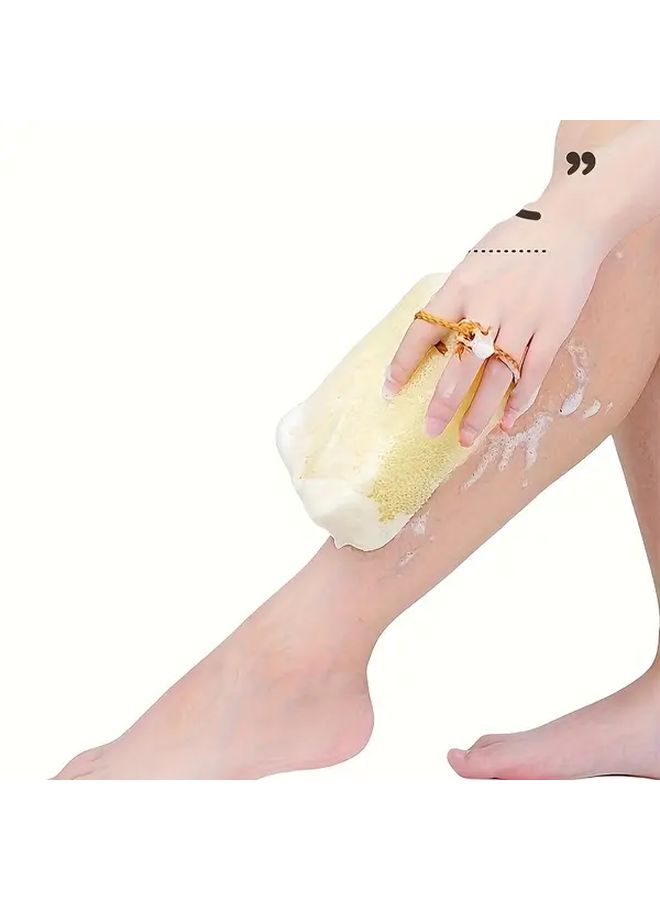 Five Piece Set Shower Body Scrub Sponges With Exfoliating Loofahs And Hanging Rope - Image 4