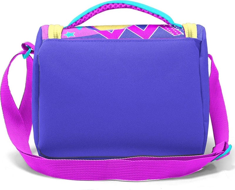 CORAL HIGH Kids Lavender Turquoise Girl Patterned Thermo Lunchbox with Headphones 11871 - Image 4