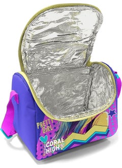 CORAL HIGH Kids Lavender Turquoise Girl Patterned Thermo Lunchbox with Headphones 11871  - Image 5