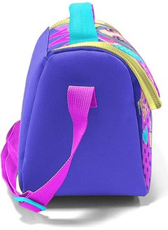 CORAL HIGH Kids Lavender Turquoise Girl Patterned Thermo Lunchbox with Headphones 11871  - Image 1