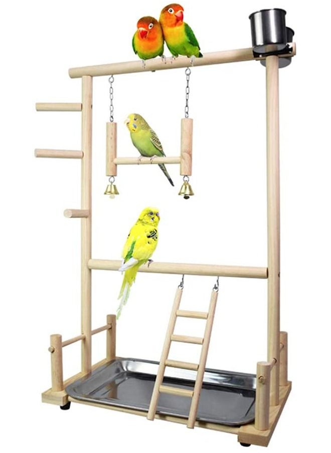 Neostyle Neostyle Bird Playpen Exercise Gym with Ladder Feeder Cup Playground  - Image 1