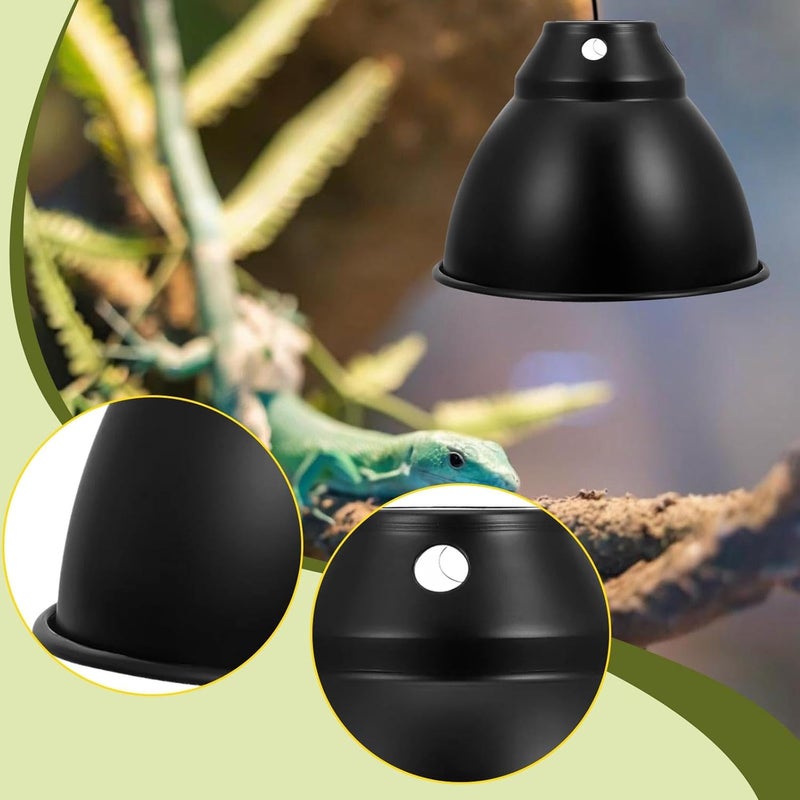 Reptile Dome Lamp Cover Light Fixture Part, Directly Replace Light Shade for Chameleon, Bearded Dragon, Lizard, Gecko Turtles, 5.8in - Image 2