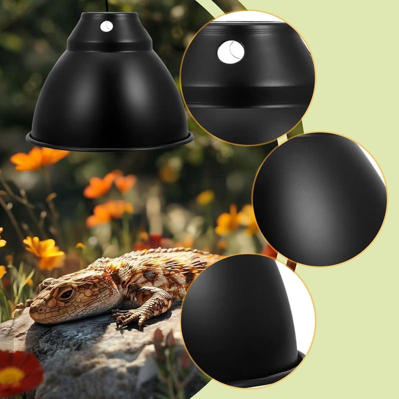 Reptile Dome Lamp Cover Light Fixture Part, Directly Replace Light Shade for Chameleon, Bearded Dragon, Lizard, Gecko Turtles, 5.8in - Image 3