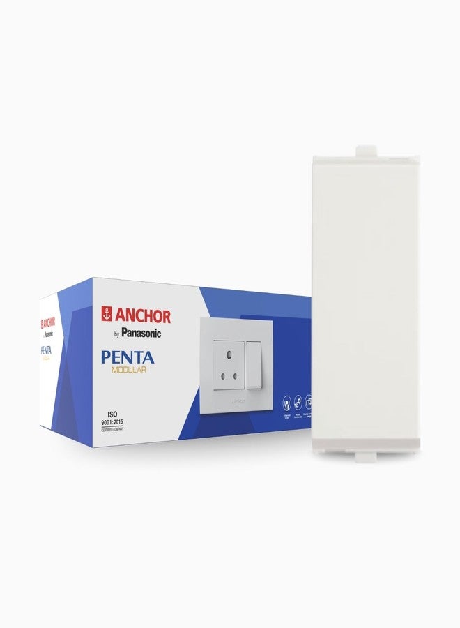 أنكور مفتاح أحادي الاتجاه من نوع Anchor by Panasonic Penta Modular 16AX، مفتاح 1 متر للأجهزة المنزلية الكبيرة (أبيض، 65007) - Image 1
