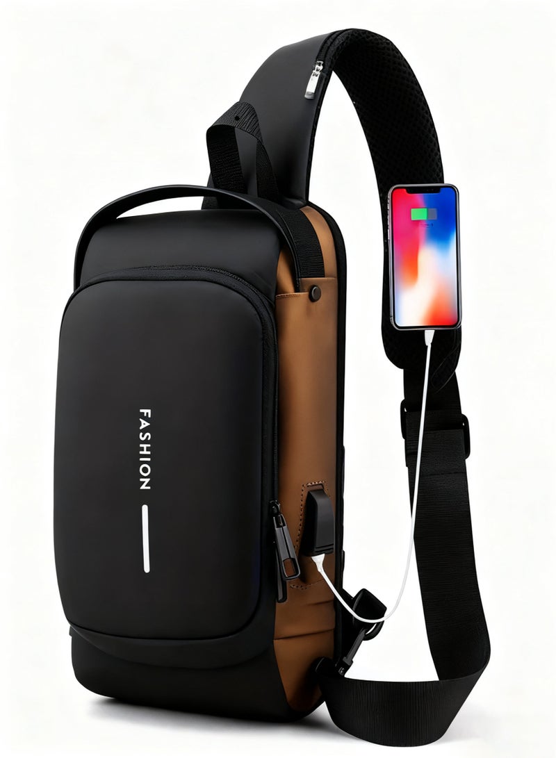 Haidue Multifunction Shoulder Sports Bag for Men 32*18cm - Image 1