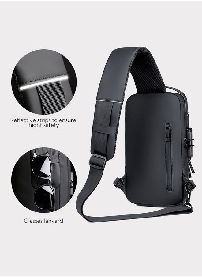 Haidue - Multifunction Shoulder Sports Bag for Men 32*18cm - Image 1