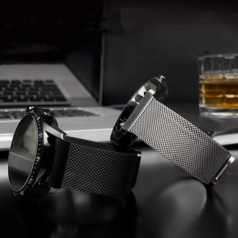 COLCASE Smart Watch Strap Compatible with Noise Icon Buzz Smart Watch - Mangetic Mesh Chain Strap - Image 1