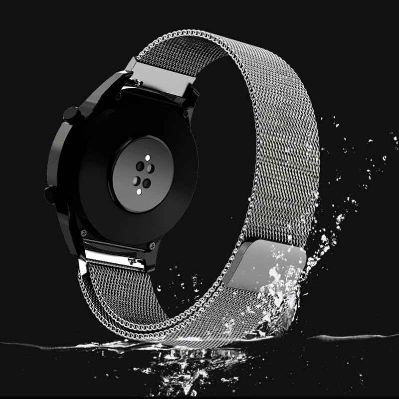 COLCASE Smart Watch Strap Compatible with Noise Icon Buzz Smart Watch - Mangetic Mesh Chain Strap - Image 3