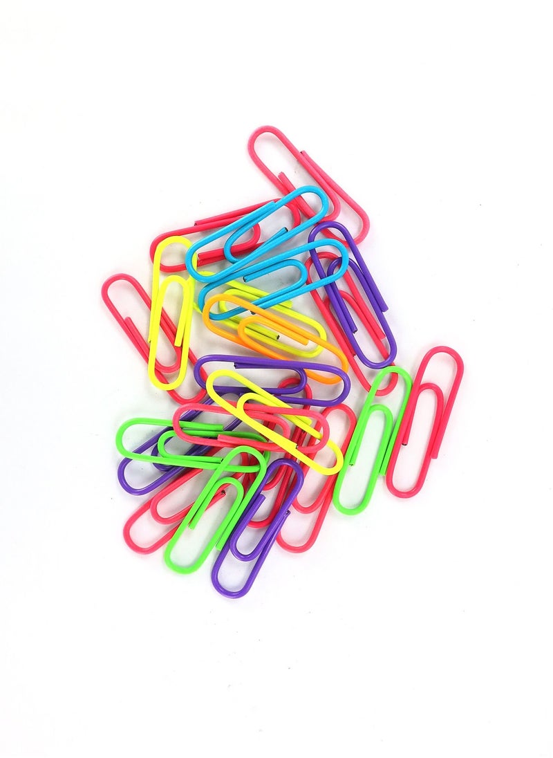 Deli - 200-Piece Paper Clip Set Assorted Colours - Image 1