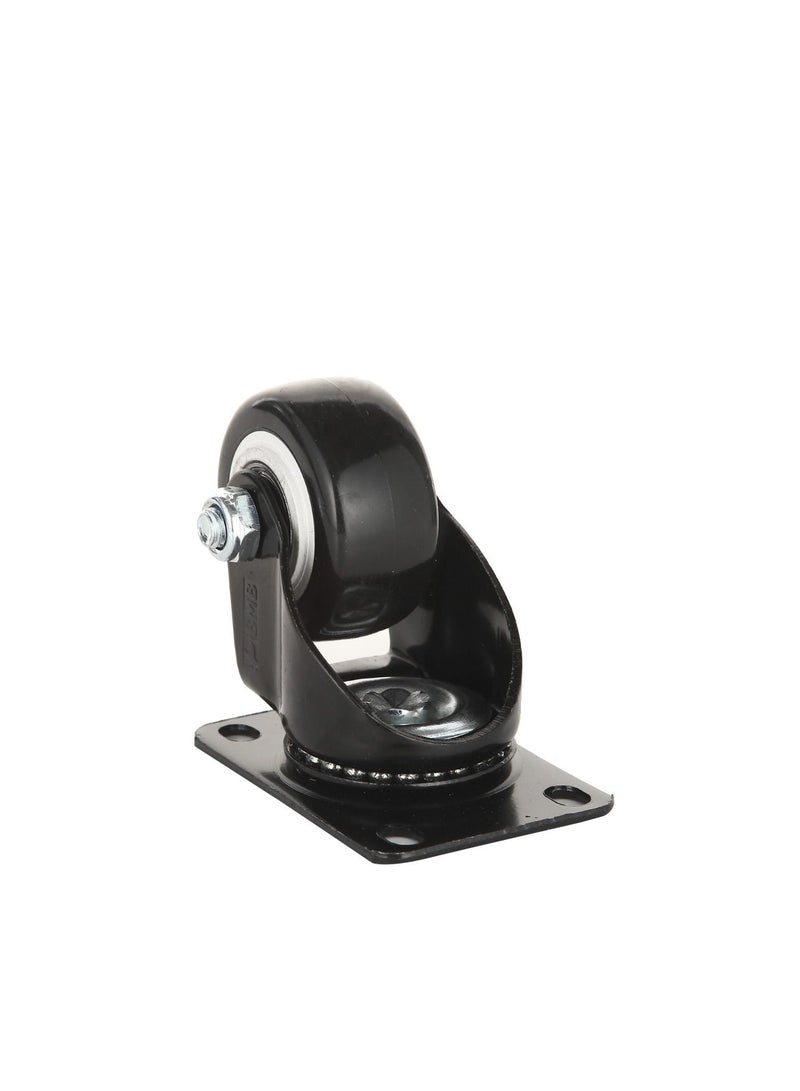 BMB tools 2-Piece 2inch Black PVC White Rim Caster - Swivel - Plate  - Image 3