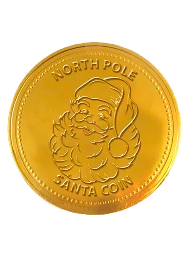 BONDS - Giant Santa Coin Gold Foiled Milk Chocolate Novelty 50grams - Image 1
