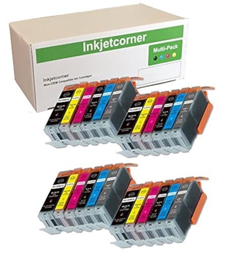 Inkjetcorner Compatible Ink Cartridges Replacement for PGI-250XL CLI-251XL PGI 250 XL CLI 251 XL for use with iP8720 MG7520 MG7120 MG6320 with Gray (24-Pack) - Image 4