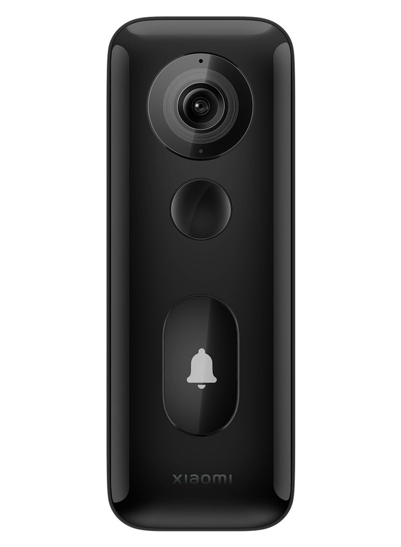 Xiaomi MI Smart Doorbell 3S,180 Degree Wide View WiFi 6 Wireless 2K Night Vision IP65 Waterproof-MJJSQ04-FJ Global version Black - Image 2