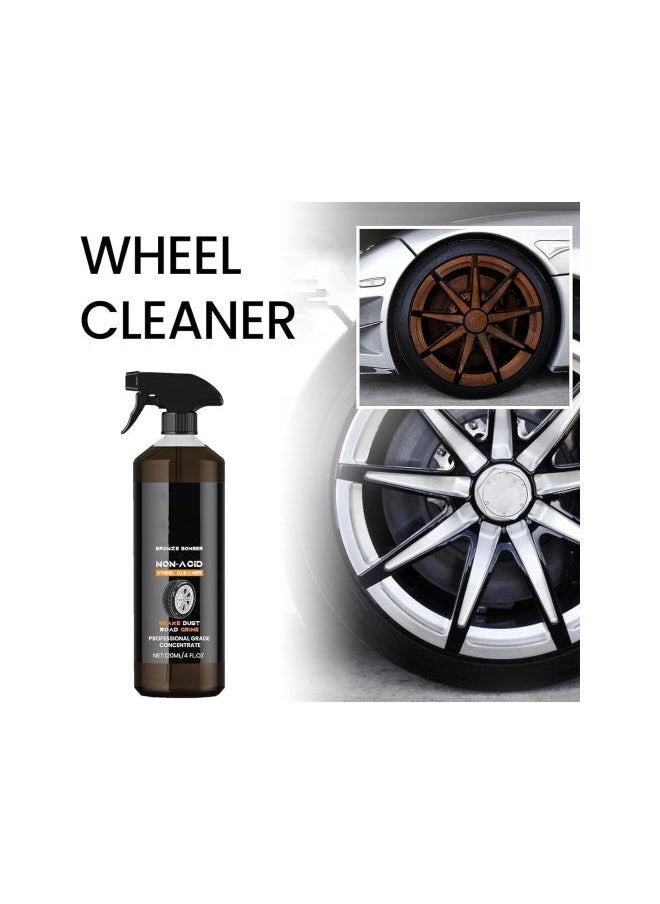 Generic - 120ml Bronze Bomber Non-Acid Wheel Cleaner, Brake Bomber Wheel Cleaner, Bronze Bomber Wheel Cleaner, Non-Acid Car Wash Rim Cleaner & Brake Dust Remover Wheel Cleaner (3) - Image 1