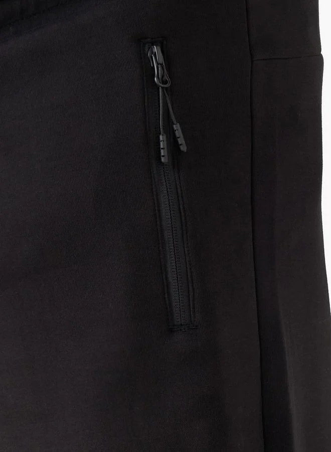 Maxim BLACK Men Regular Fit Joggers with Drawstring Closure for Men | Best Price UAE