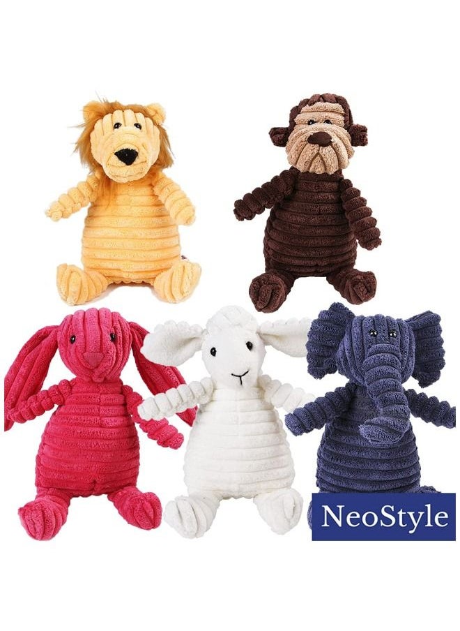 Neostyle Neostyle Plush Corduroy Durable Dog Toy Bunny  - Image 5
