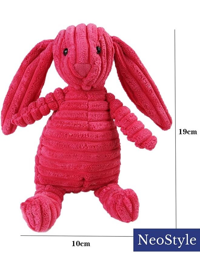Neostyle Neostyle Plush Corduroy Durable Dog Toy Bunny  - Image 2