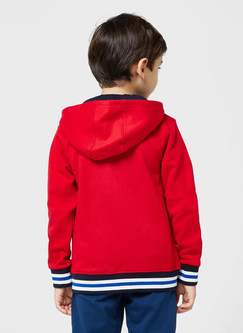 Pinata Boys Drawstring Printed Full Zip Hoodie jacket