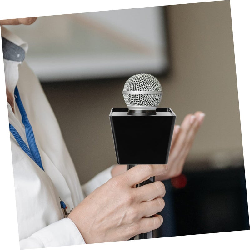Custom Logo Microphone Flag Cover Set For Interviews Press Conferences KTV - Image 3