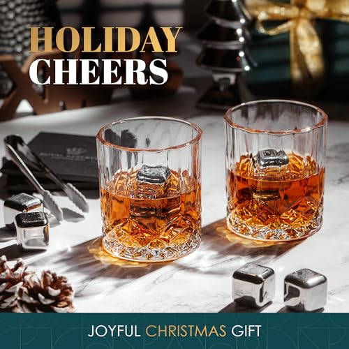 Royal Reserve Whiskey Set by Royal Reserve – Whiskey Glasses, Stainless Chilling Stones, Coasters, Tongs - Whiskey Stones Gift Set for Men Husband Dad Boyfriend - Image 2