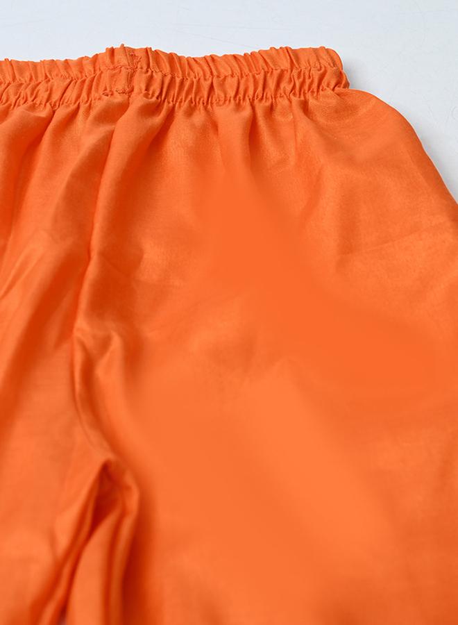 Bella Moda Girls Ethic Motifs Print Kurta and Pants Set - Image 5