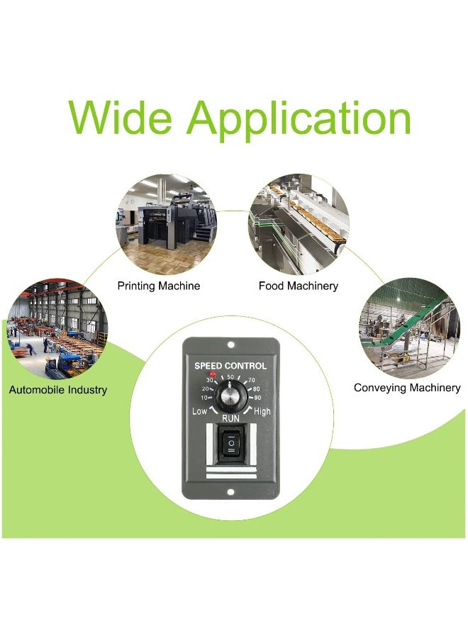 DC Motor Speed Controller, Forward/Reverse Electric Motor Speed Regulator Suitable for DC Brush Motor, 12-60V - Image 4