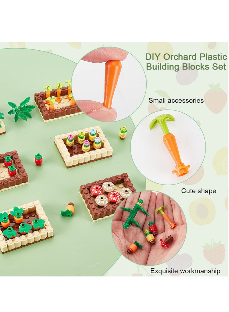 SYOSI Farm Field Set Building Blocks, Plant Orchard Crops Building Bricks Kit, DIY Play Building Blocks Brick Set with Grass Flower Leaf, Farm Blocks Kit for Boys Girls Kids 8-12 - Image 4